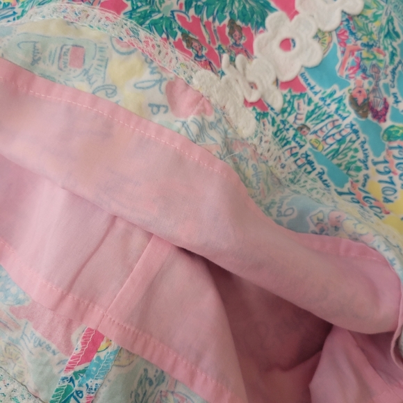 Lilly Pulitzer Shift Dress Girls 10 "In The Beginning" Print - Picture 6 of 6